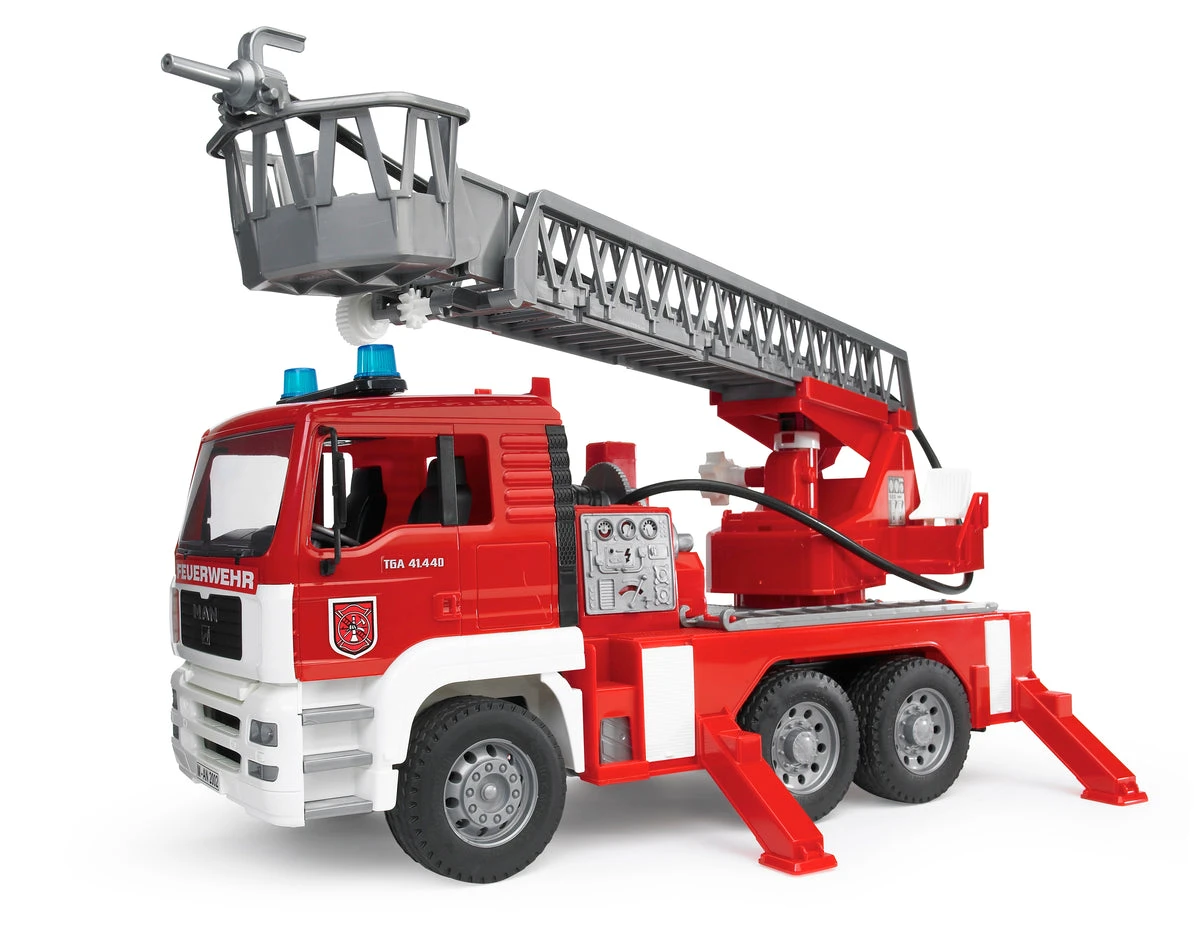 Bruder MAN Fire Engine Toy Truck with Water Pump & Sound