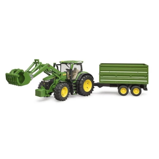 Bruder John Deere 7R 350 Tractor with Frontloader & Trailer Bruder John Deere 7R 350 Tractor with Frontloader & Trailer