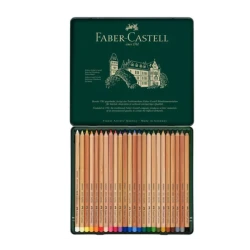 Faber-Castell Pitt Pastel Pencils 24 Color Set for Artists