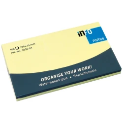 VIQ Yellow Pastel Sticky Notes 125x75mm - 100 Sheets