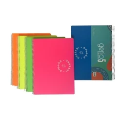 دفتر ملاحظات حلزوني Inverso 5-Sub PP 70g خطوط 160sh-B5 Revers - لوازم مدرسية