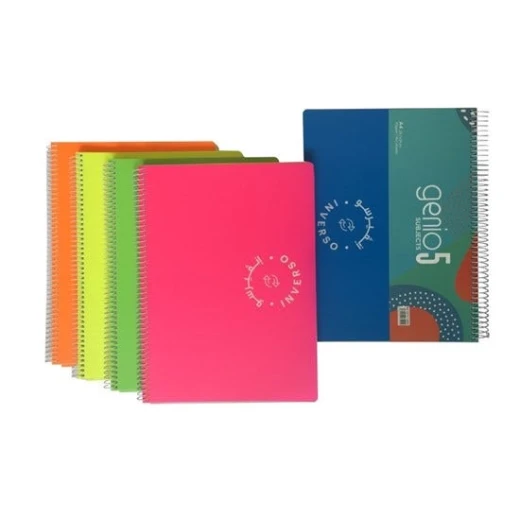 Inverso 5-Sub Spiral Notebook PP 70g Lines 160sh-B5 Revers - School Supplies Inverso 5-Sub Spiral Notebook PP 70g Lines 160sh-B5 Revers - School Supplies