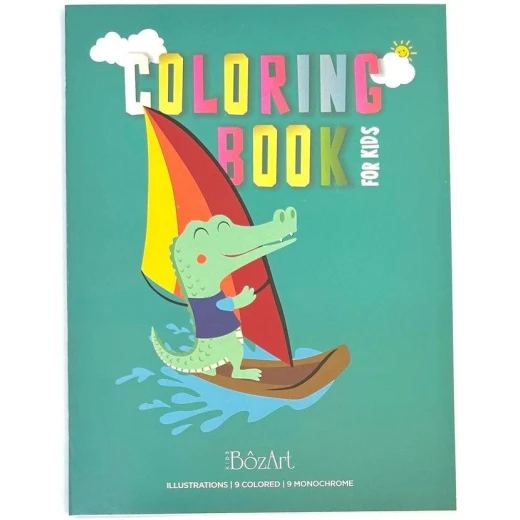 Bozart Crocodile Coloring Book 16 Pages 21x28cm