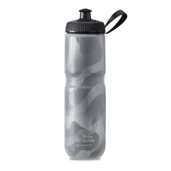 Polar Bottle 24oz Insulated Sport Water Bottle - Charcoal &amp; Silver