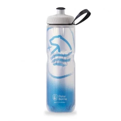 Polar Bottle Sport Insulated Water Bottle 24oz - White/Cobalt Blue
