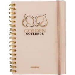 Gold &amp; Silver A6 Notebook - 200 Pages - School &amp; Office
