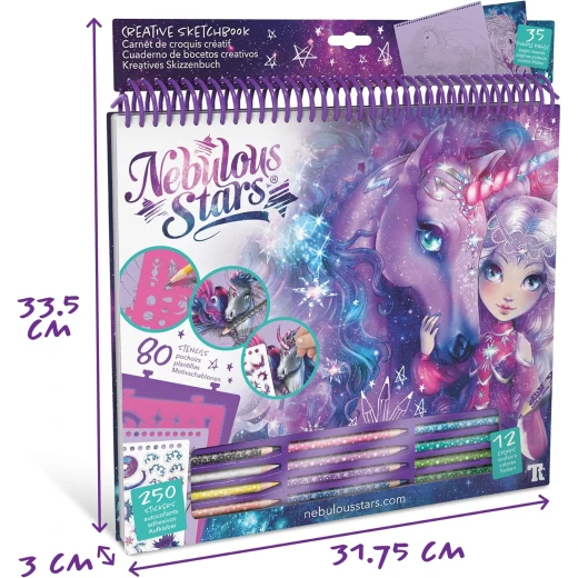 Nebulous Stars Fantasy Sketchbook for Kids with Stencils Nebulous Stars Fantasy Sketchbook for Kids with Stencils