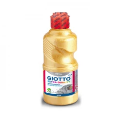 Giotto Extra Quality Metallic Gouache Paint 250ml - Gold Color