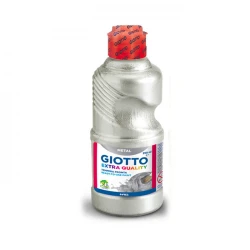 Giotto Extra Quality Metal Gouache 250ml Silver Paint for Artists