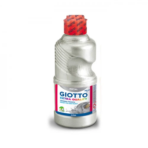 Giotto Extra Quality Metal Gouache 250ml Silver Paint for Artists Giotto Extra Quality Metal Gouache 250ml Silver Paint for Artists