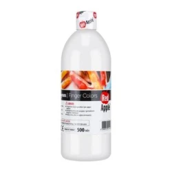 Red Apple White Finger Paint 500ml - Non-Toxic &amp; Washable