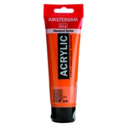 Amsterdam Acrylic Azo Orange 120ml Tube - High-Quality Artist Paint