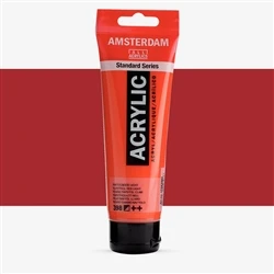 Amsterdam Naphthol Red Light 398 Acrylic Paint 120ml Tube