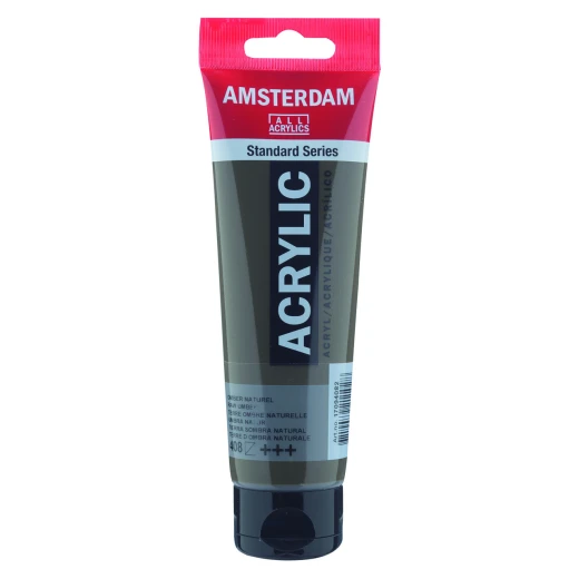 Amsterdam Acrylic Raw Umber 120ml Tube - High Lightfastness & Versatile Amsterdam Acrylic Raw Umber 120ml Tube - High Lightfastness & Versatile