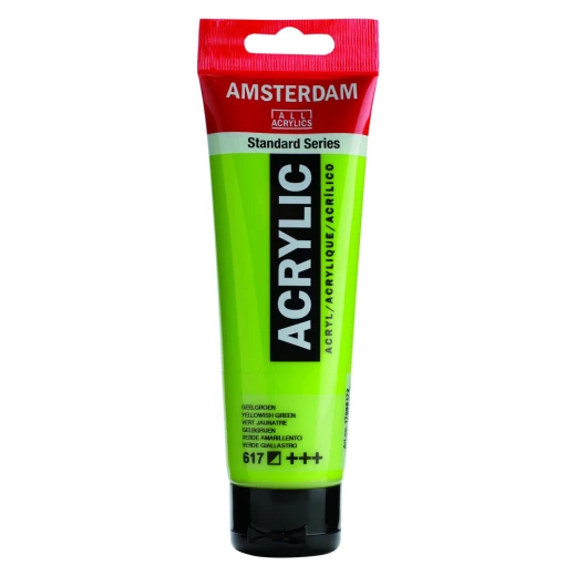 Amsterdam Acrylic Paint 120ml Yellowish Green - High Lightfastness Amsterdam Acrylic Paint 120ml Yellowish Green - High Lightfastness