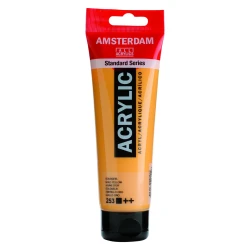 Amsterdam Acrylic Gold Yellow 120ml Tube - High Lightfastness Paint