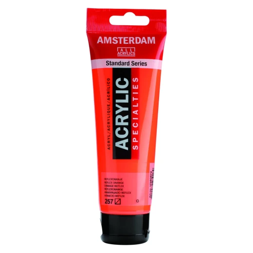 Amsterdam Acrylic Reflex Orange 120ml Tube - High Lightfastness Paint Amsterdam Acrylic Reflex Orange 120ml Tube - High Lightfastness Paint
