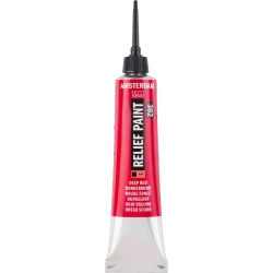 Amsterdam  Talens Relief Paint Tube 302 Deep Red - 20ml