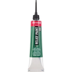 Amsterdam Deep Green Relief Paint 20ml for 3D Art Projects