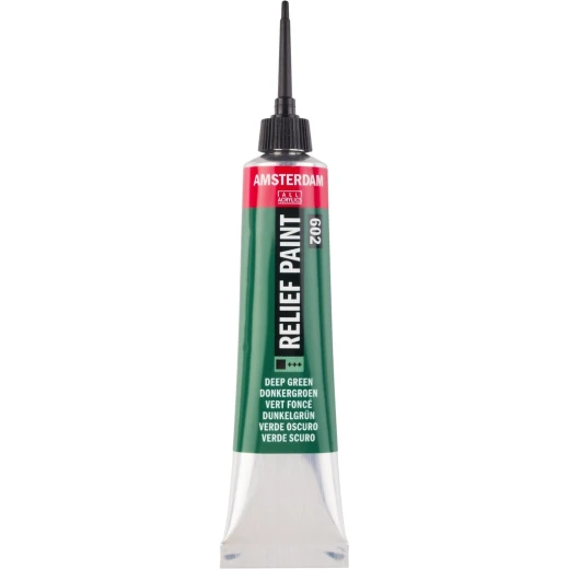 Amsterdam Deep Green Relief Paint 20ml for 3D Art Projects Amsterdam Deep Green Relief Paint 20ml for 3D Art Projects