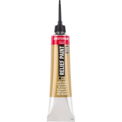 Amsterdam Light Gold Relief Paint 20ml - Create 3D Art Effects