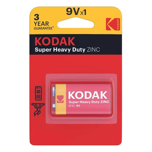 Kodak Extra Zinc 9V Heavy Duty Battery - Reliable Power