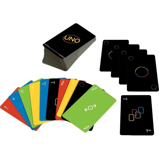 UNO Minimalista Card Game by Warleson Oliviera - 108 Cards for Family Fun - Mattel - Image 4