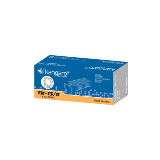 Kangaro TR-13/8 Staples - 8mm Leg Length, 5000 Staples per Box