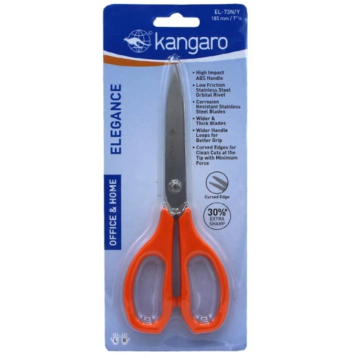 Kangaroo EL-73N Scissors - Durable & Precise Cutting for Various Tasks Kangaroo EL-73N Scissors - Durable & Precise Cutting for Various Tasks