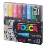 Uni-Ball | Uni Posca Paint Marker Pen Extra Fine PC-1M | 8 Colors - Uni