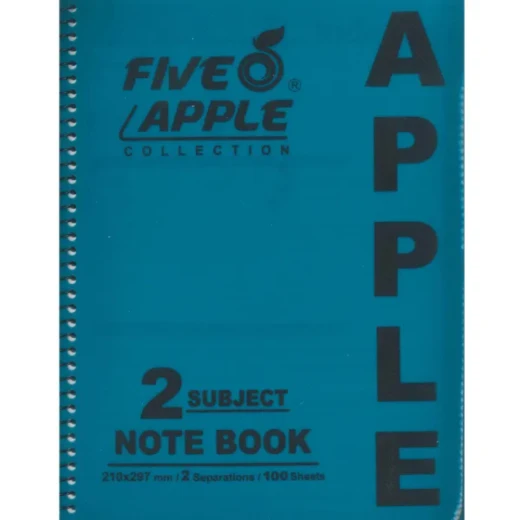 K Back To School | Five Apple Notebook 2 Subject A4 | Random Color K Back To School | Five Apple Notebook 2 Subject A4 | Random Color