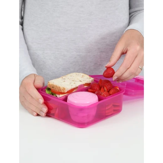 Sistema Bento Cube Colored Lunch Box, 1.25L - Pink - Sistema - Image 6
