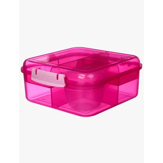 Sistema Bento Cube Colored Lunch Box, 1.25L - Pink - Sistema - Image 8