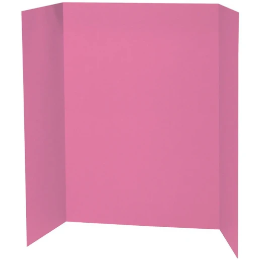 Tri-Fold Presentation Board 48x36 Durable Cardboard Display for School Projects & Exhibitions Pink Tri-Fold Presentation Board 48x36 Durable Cardboard Display for School Projects & Exhibitions Pink