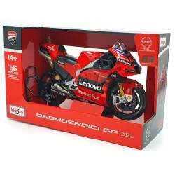 Maisto Ducati Desmosedici GP22 #63, Francesco Bagnaia, MotoGP 2022 Champion, 1:6 Scale, Model 32229