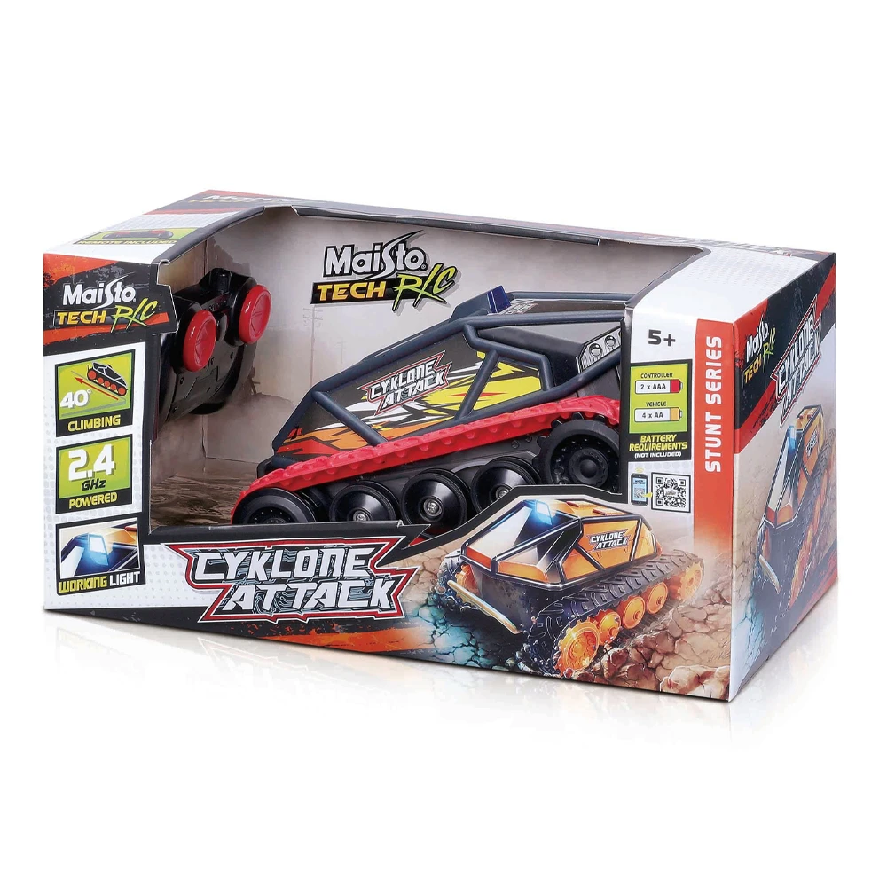 Maisto Cyklone Attack R/C Vehicle, Red/Grey Edition, Model 82755 RD, Approx. 1:14 Scale