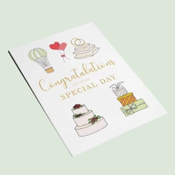 Gift Card with Elegant Brown Envelope – 14×20 cm – Perfect for All Occasions
