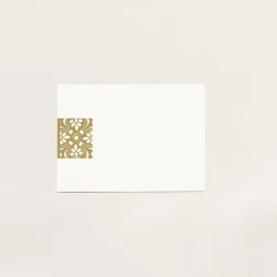 Cardboard Greeting Card with White Envelope