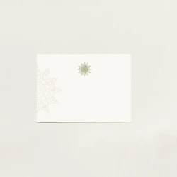 Cardboard Greeting Card with White Envelope