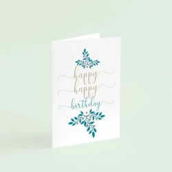 Elegant Gift Card with Premium Brown Envelope 14×20 cm Ideal for Various Occasions