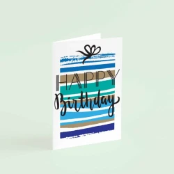 Elegant Gift Card with Premium Brown Envelope 14×20 cm Ideal for Various Occasions