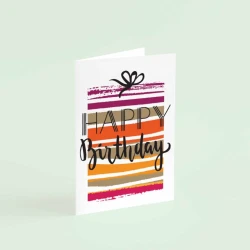 Elegant Gift Card with Premium Brown Envelope – 14×20 cm – Ideal for Various Occasions