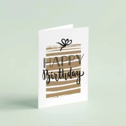 Elegant Gift Card with Premium Brown Envelope 14×20 cm Ideal for Various Occasions