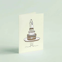 Elegant Gift Card with Premium Brown Envelope 14×20 cm Ideal for Various Occasions