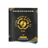 ألبوم ملصقات كأس العالم للأندية 2025 ألبوم رسمي لجمع ملصقات الأندية المشاركة تصميم أنيق مع تفاصيل ذهبية منتج مرخّص رسميًا من الفيفا من بانيني