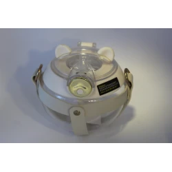 Transparent Cup with White Lid &amp; Leather Strap – “HOLD LIQUID BELOW 42°C”