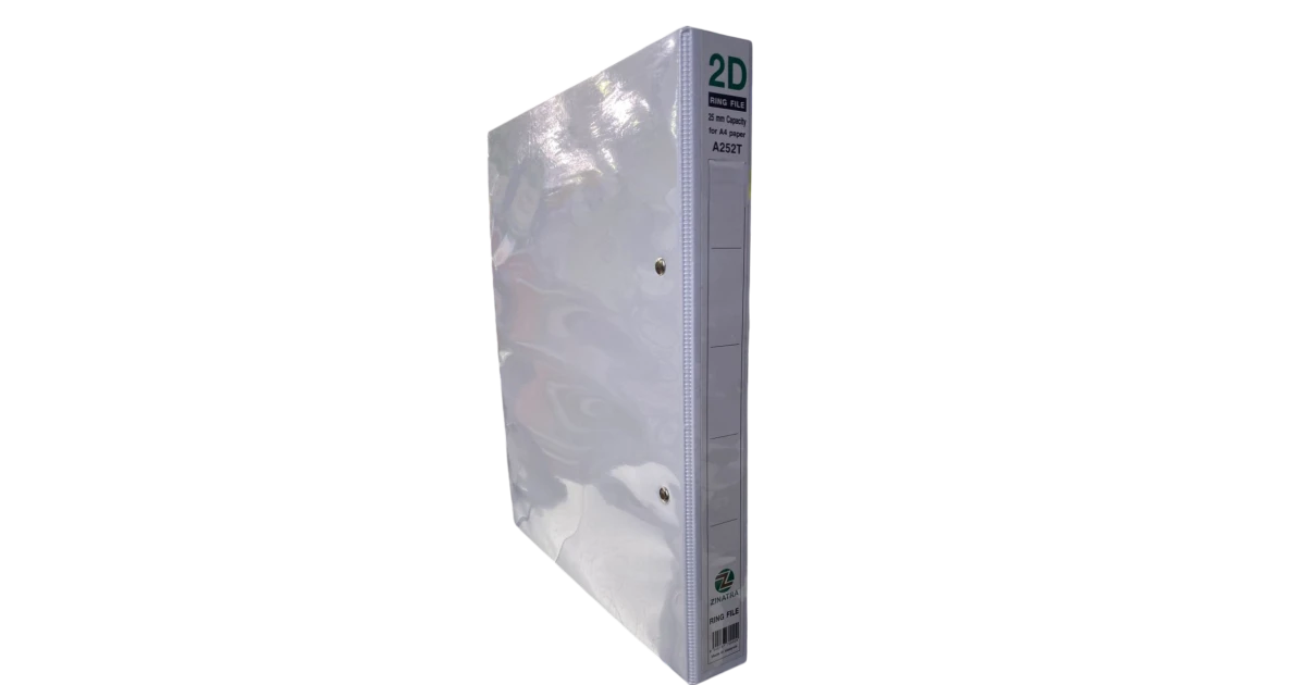 Shalati: ZINATRA 2D White Ring File – 25mm Capacity – A4 Size – Model ...