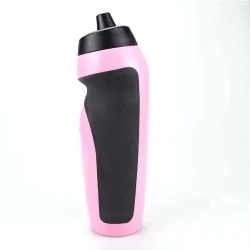 Ergonomic Sports Water Bottle – Side Grip Design – 600ml Capacity – Multi-Color Options