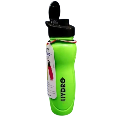 FLAIR HYDRO Insulated Water Bottle – Small – Green with Black Lid and Carry Strap 350 ML