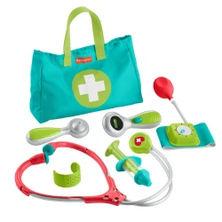 Fisher-Price Medical Kit – 7-Piece Doctor Pretend Play Set – Model HYH26 – by Mattel